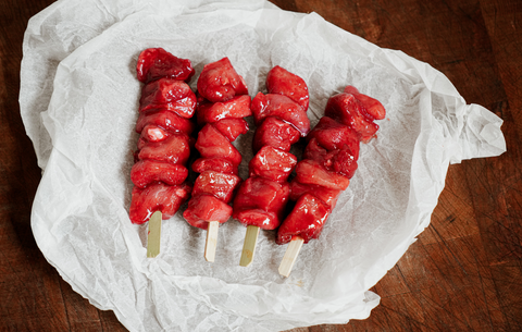 chicken kebab (seasoning optional)